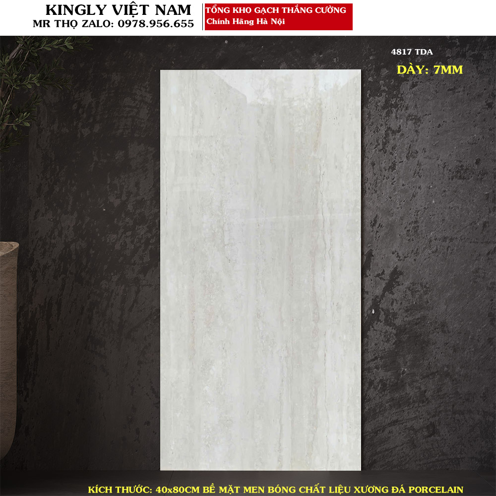 Gạch ốp tường Travertine 40x80 4817 Loại A1